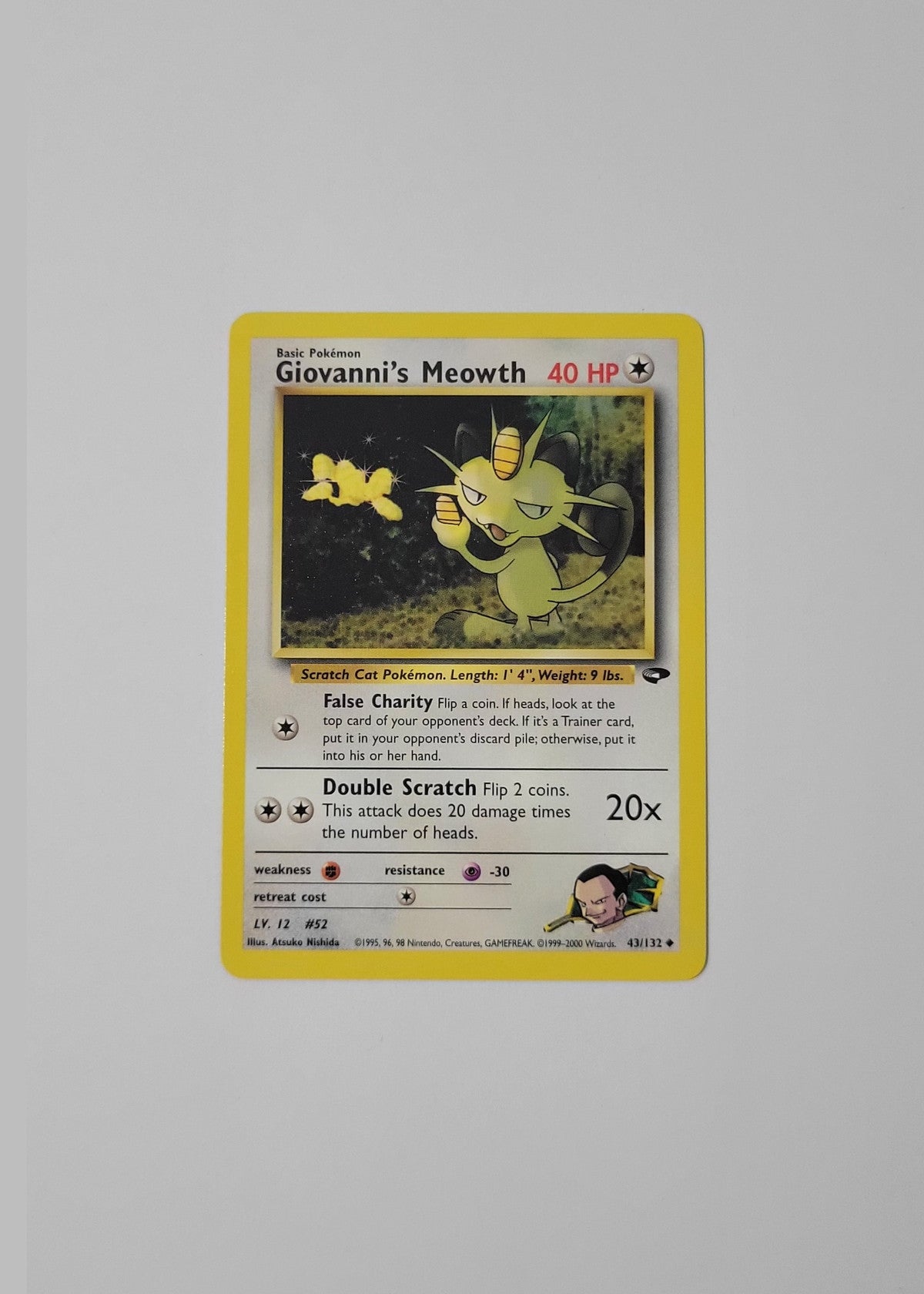 Giovanni's Meowth 43/132 - Gym Challenge