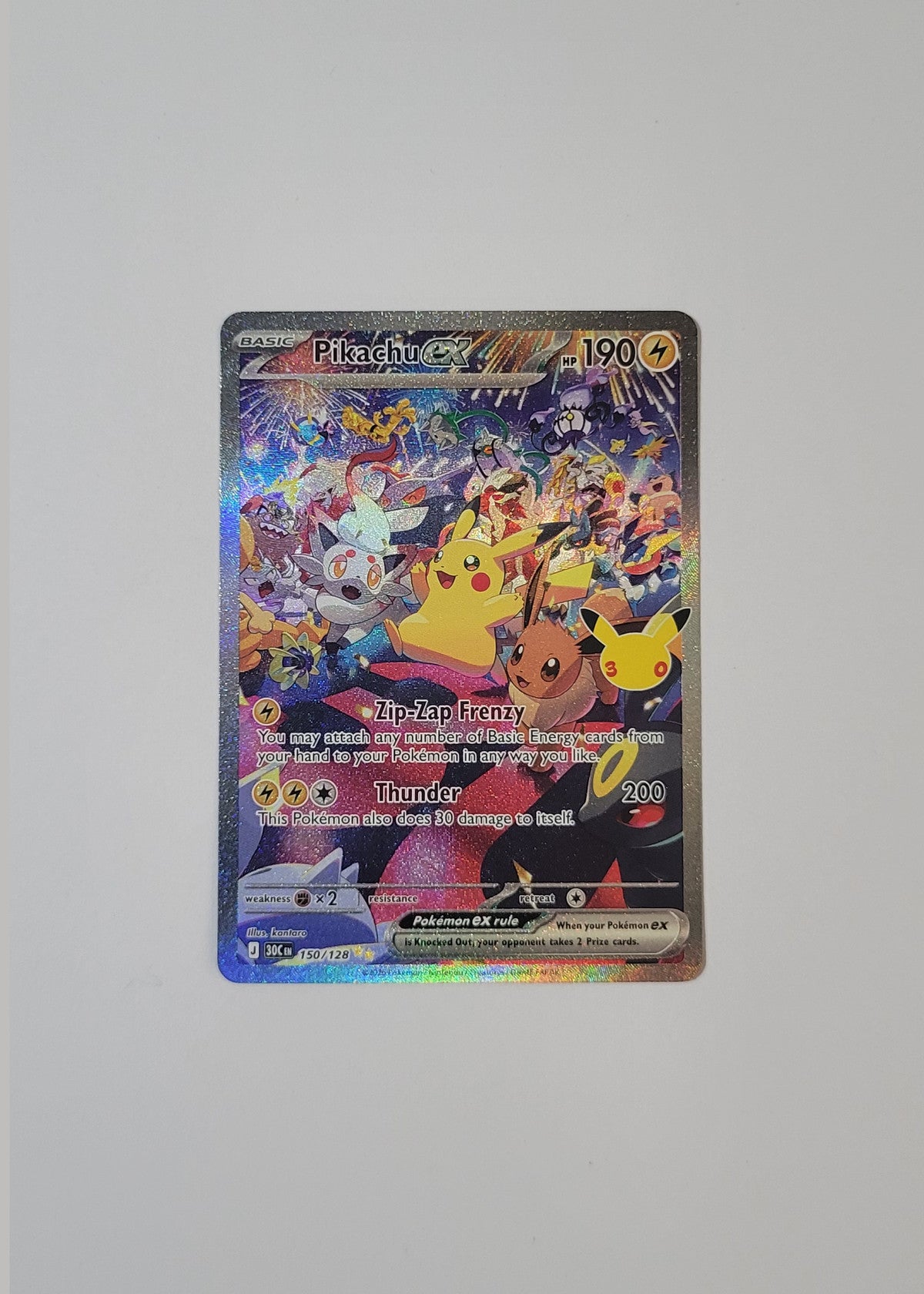 Pikachu ex 150/128 - 30th Celebration