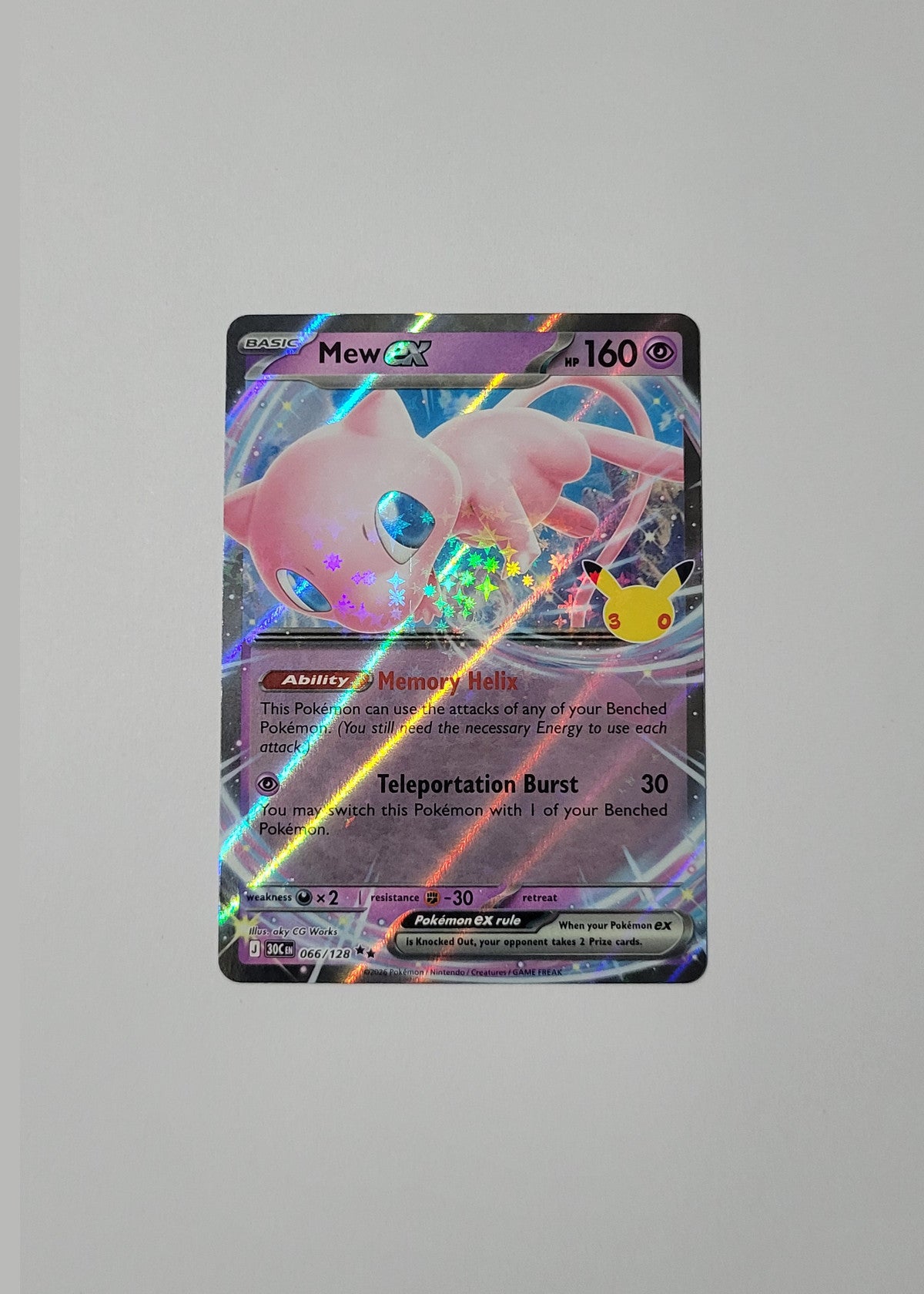 Mew ex 066/128 - 30th Celebration
