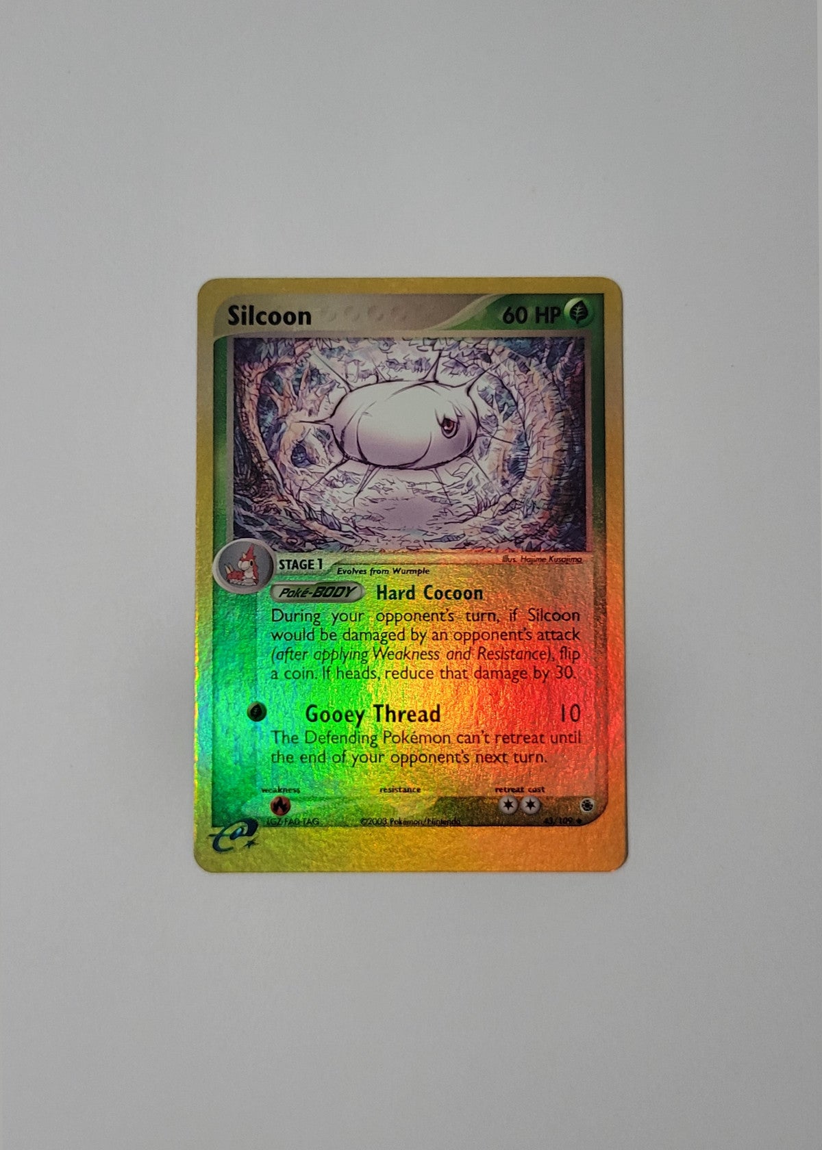 Silcoon 43/109 (Reverse Holo) - EX Ruby & Sapphire