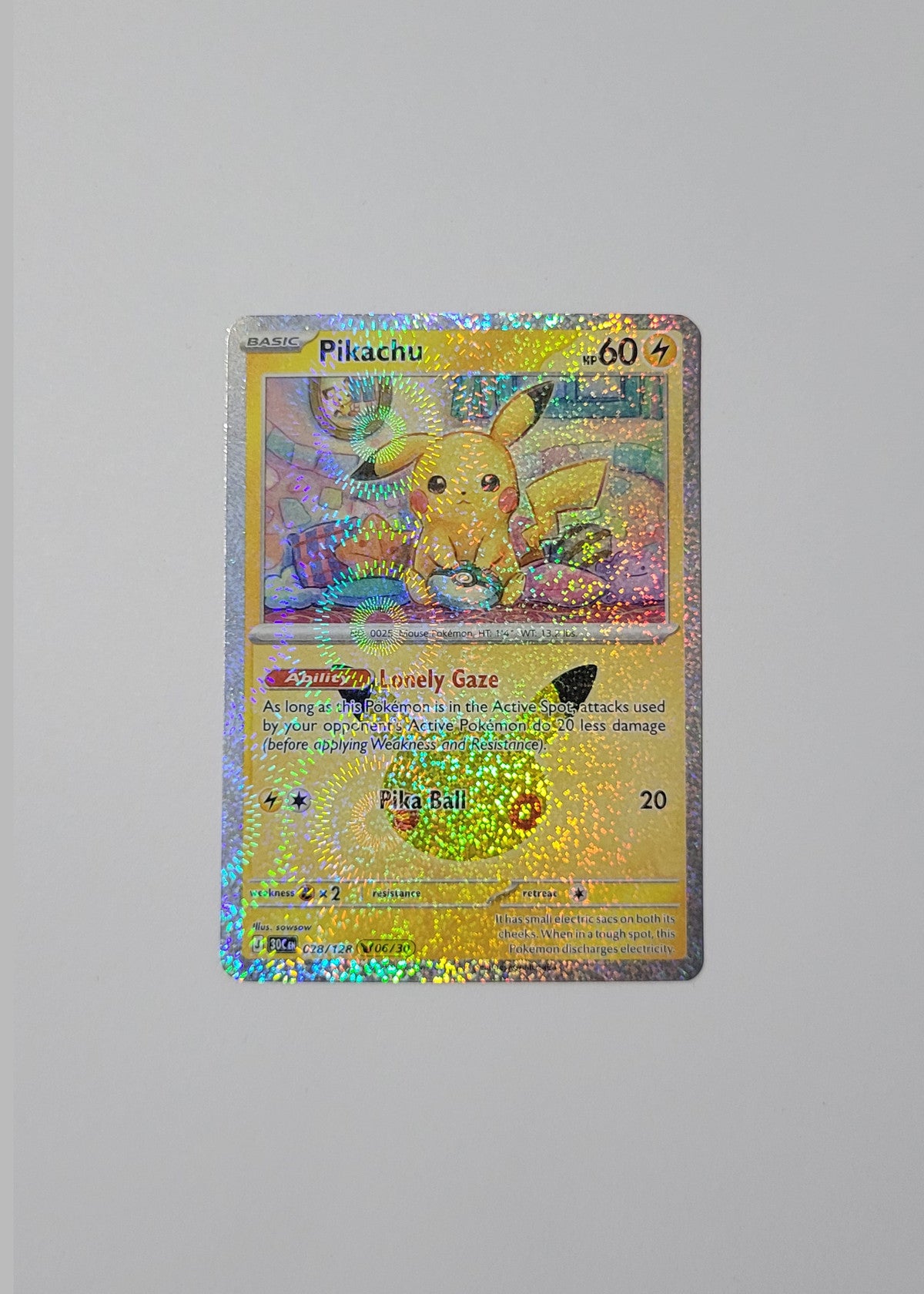 Pikachu 028/128 - 30th Celebration