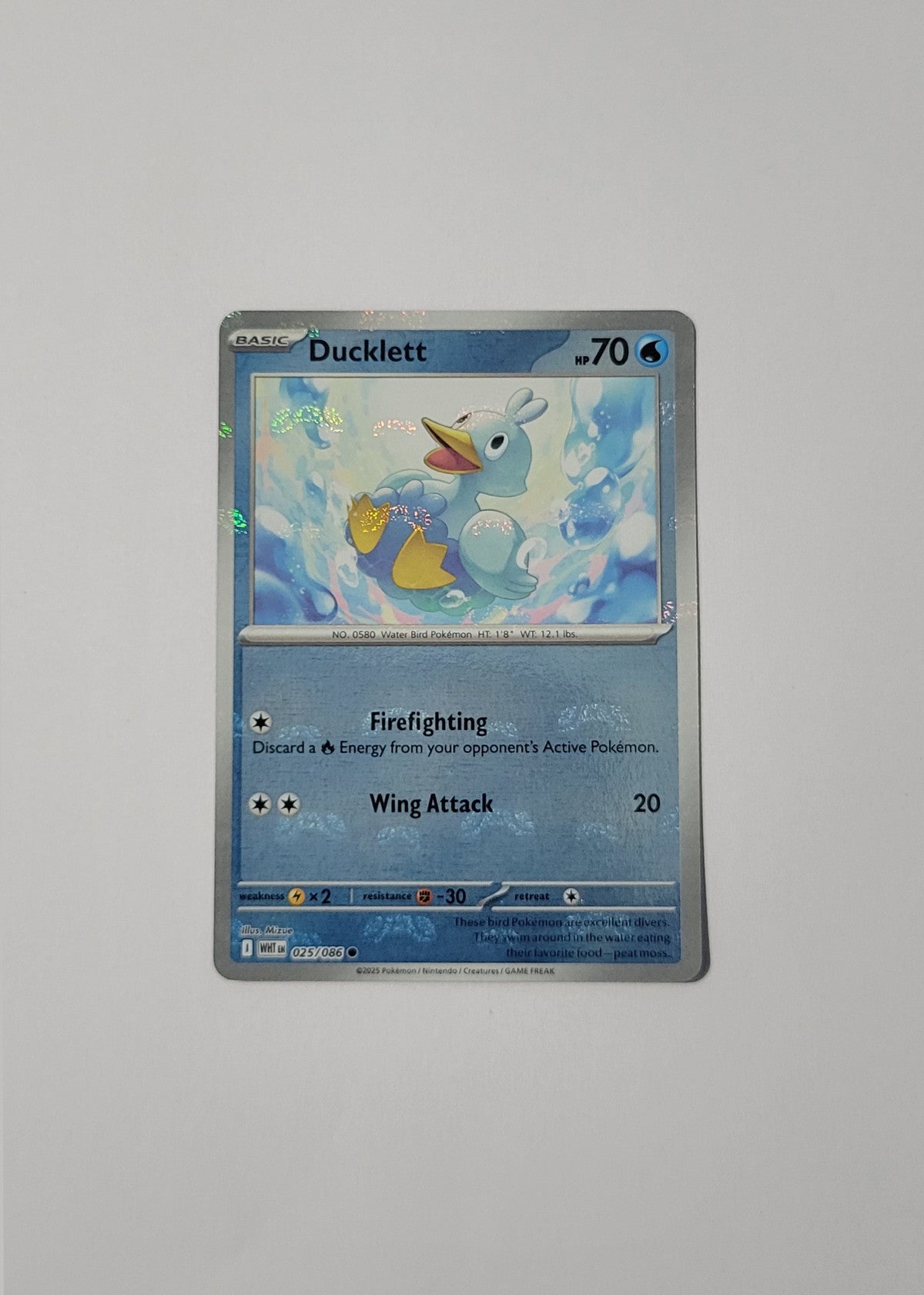 Ducklett 025/086 (Master Ball) - White Flare