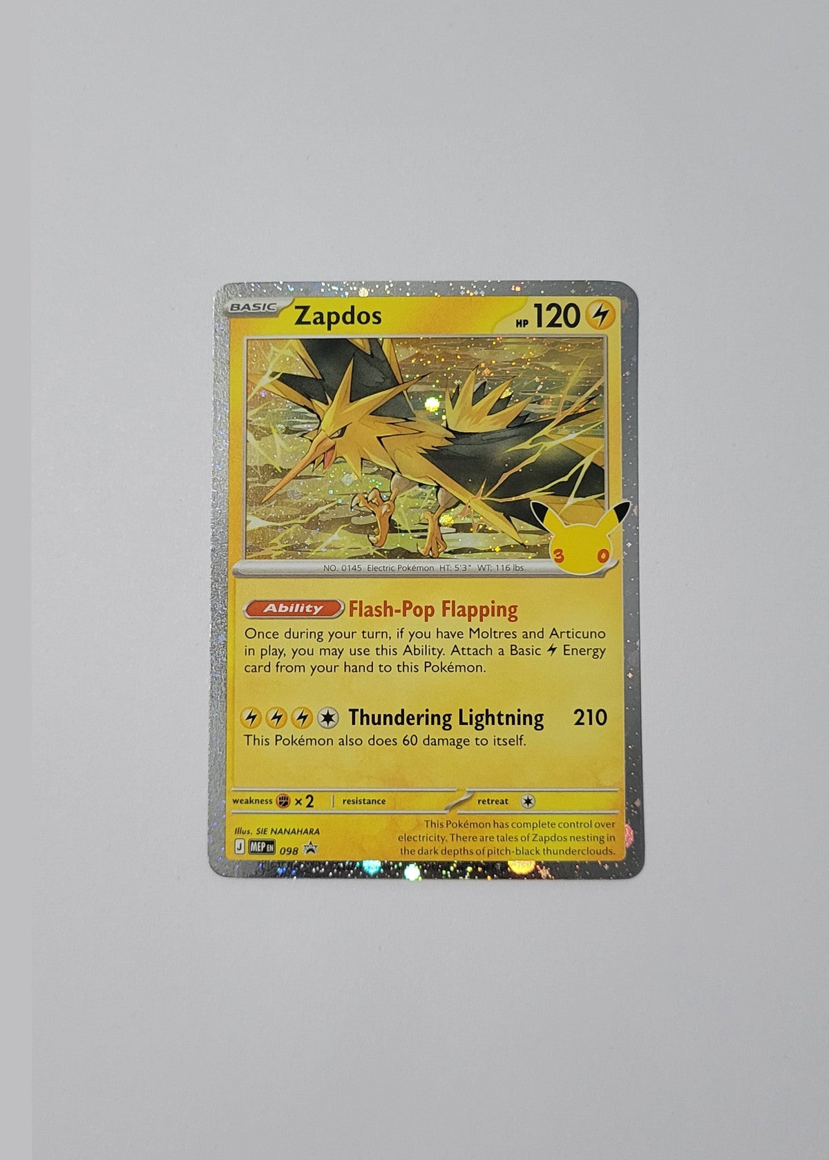 Zapdos MEP098 - Black Star Promo