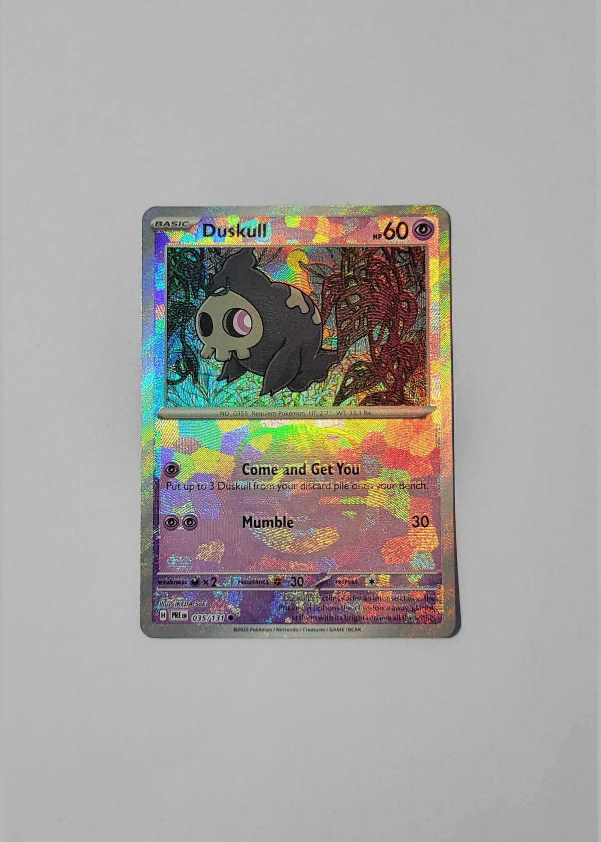Duskull 035/131 (Master Ball) - Prismatic Evolutions