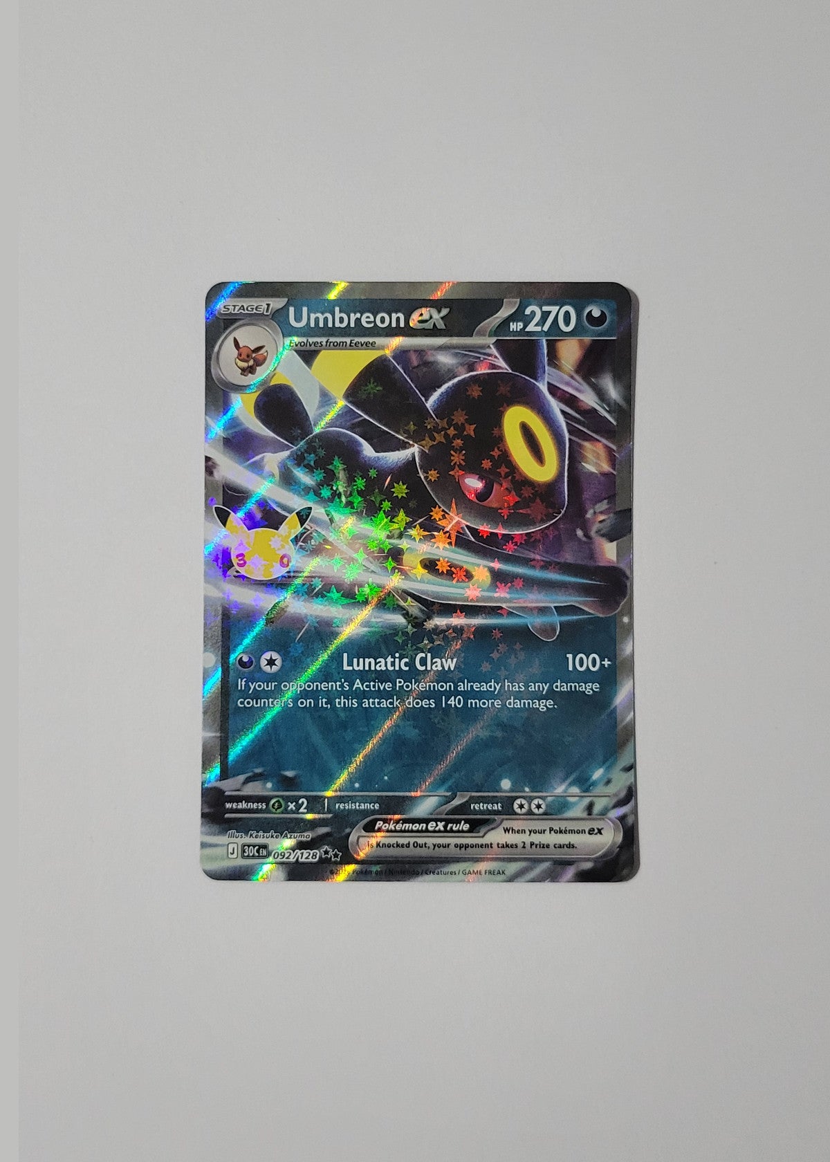 Umbreon ex 092/128 - 30th Celebration