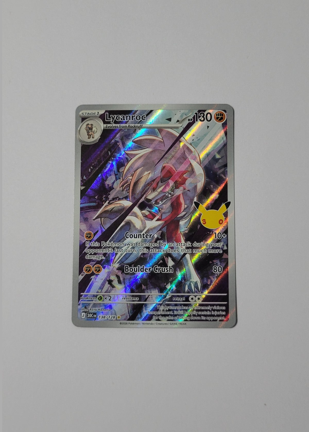 Lycanroc 138/128 - 30th Celebration