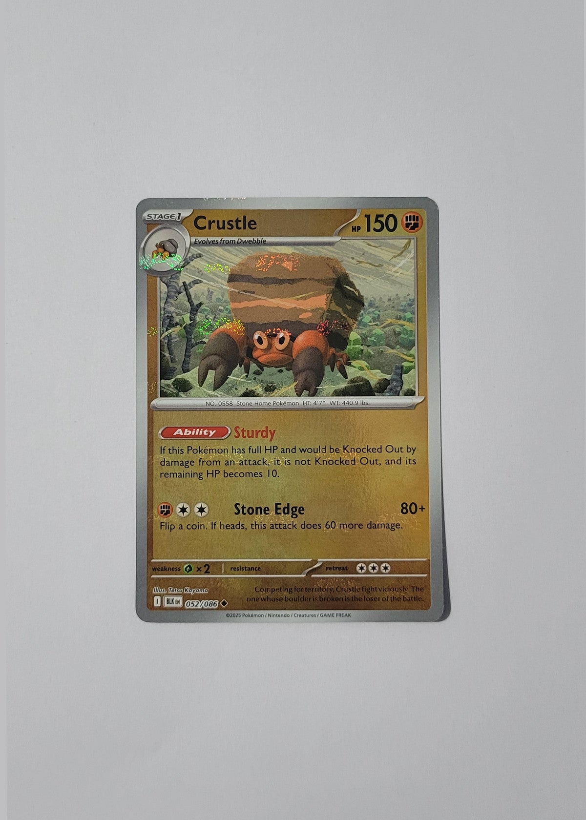 Crustle 052/086 (Master Ball) - Black Bolt