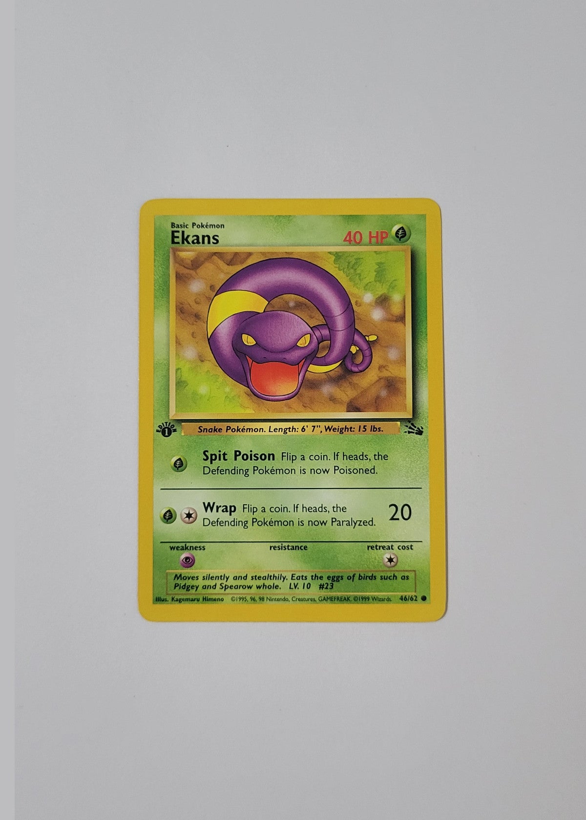 Ekans 46/62 - Fossil (1st Edition)