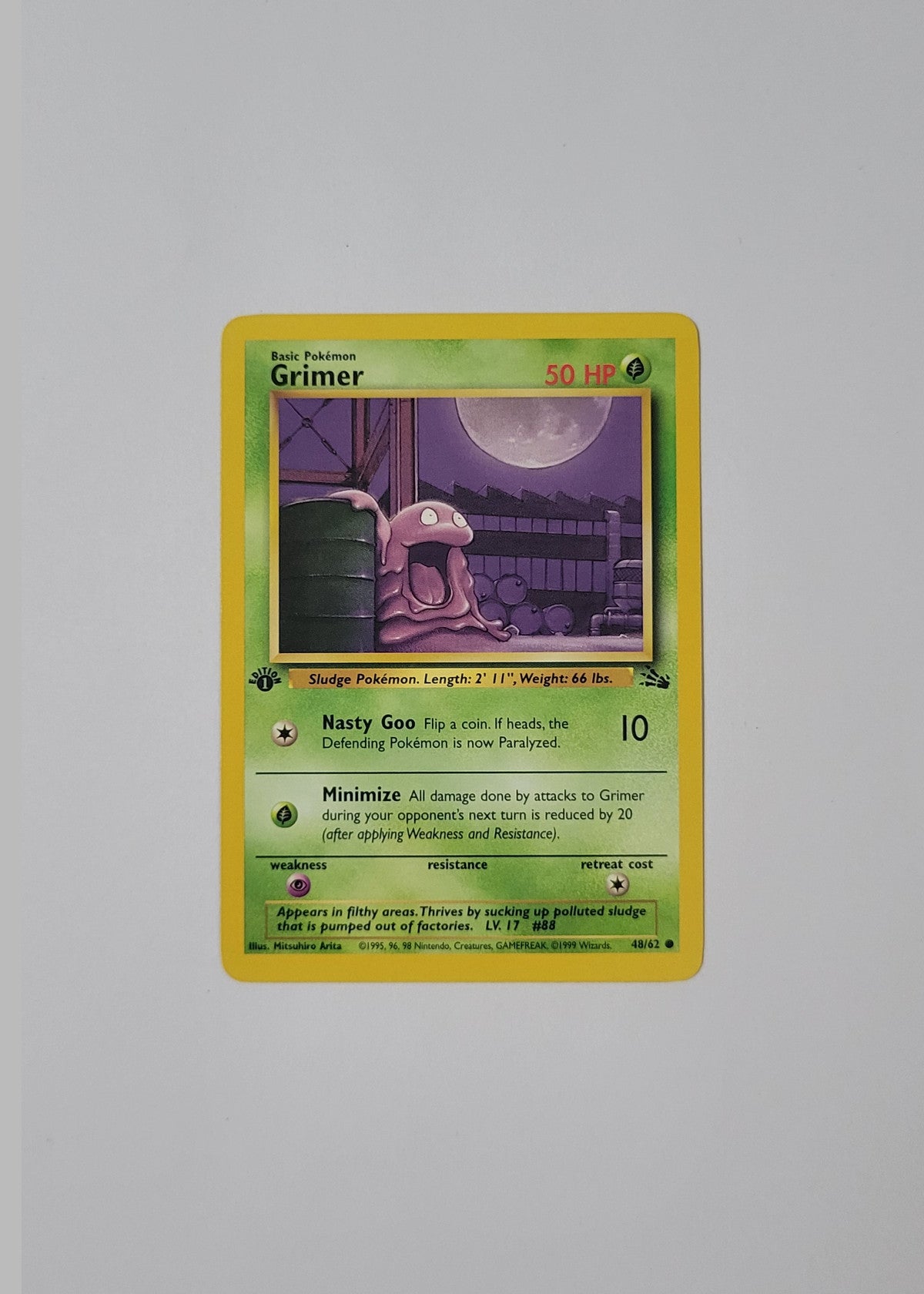 Grimer 48/62 - Fossil (1st Edition)