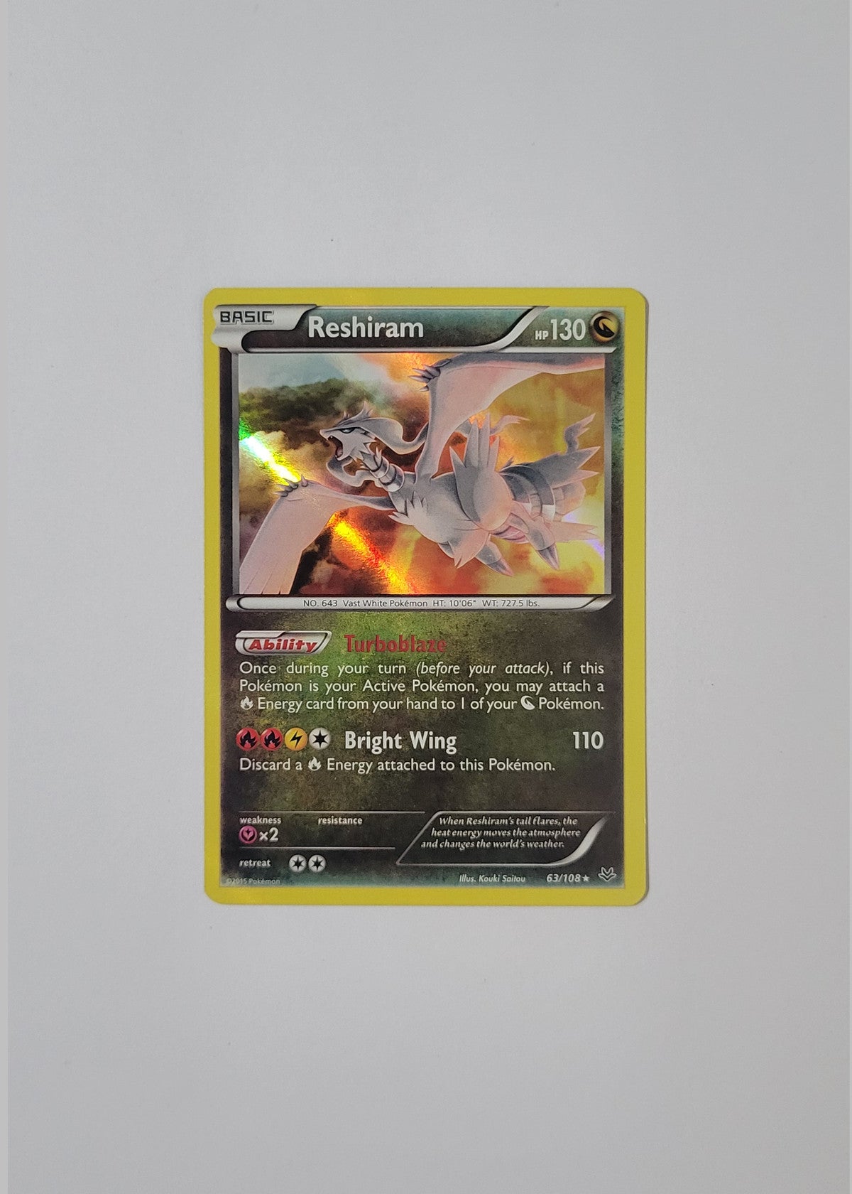Reshiram 63/108 (Holo) - Roaring Skies