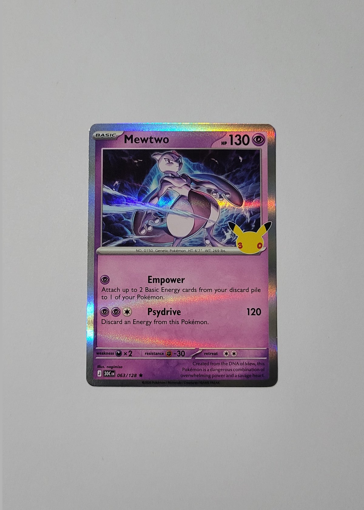 Mewtwo 063/128 - 30th Celebration
