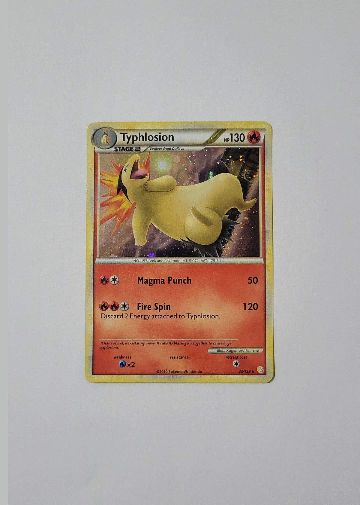Typhlosion 32/123 (Cosmos Holo) - HeartGold & SoulSilver Base Set