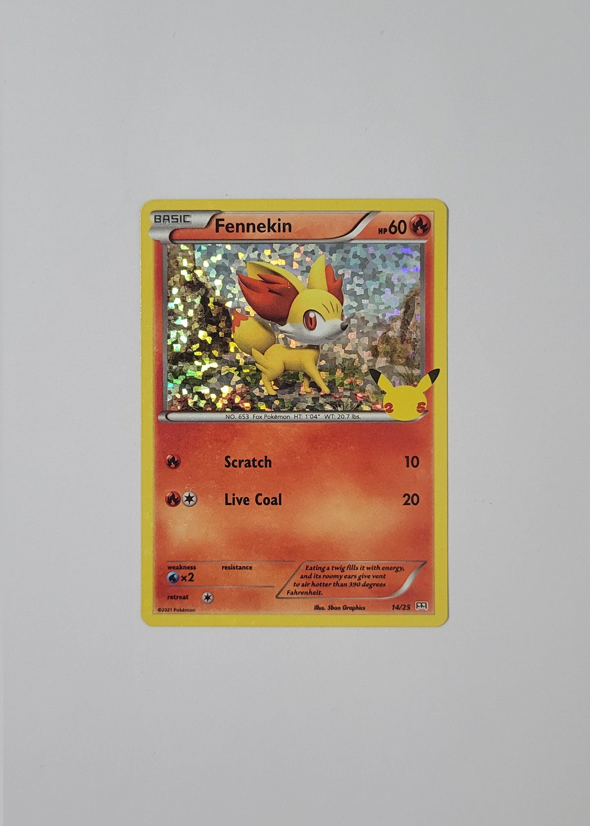 Fennekin 14/25 - McDonald's Promo 2021