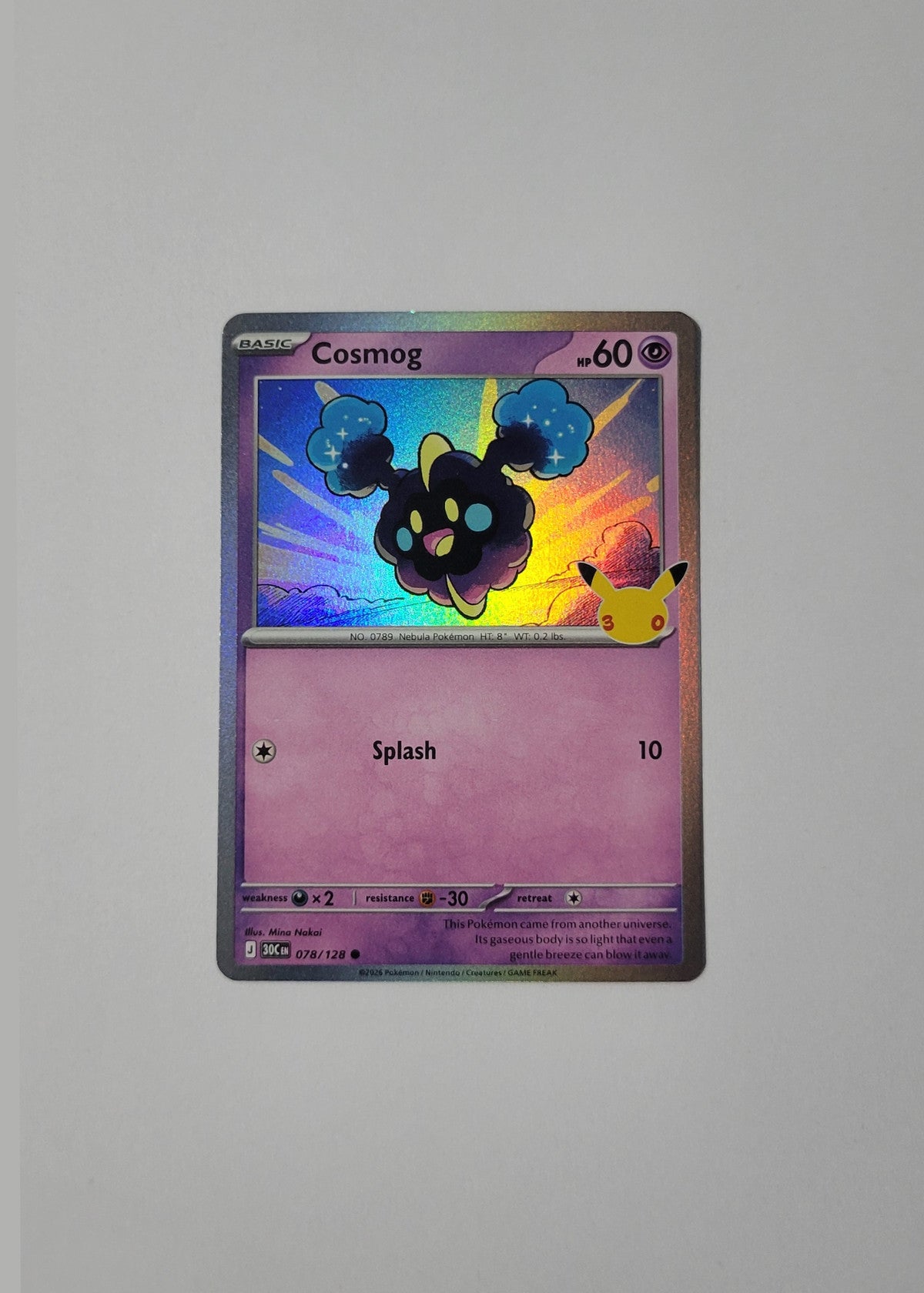Cosmog 078/128 - 30th Celebration