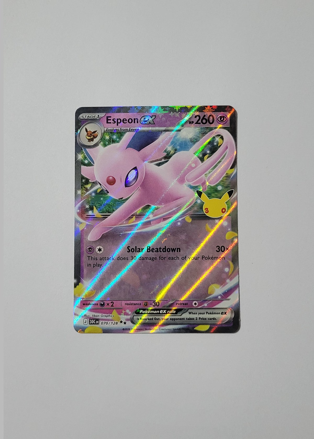Espeon ex 070/128 - 30th Celebration