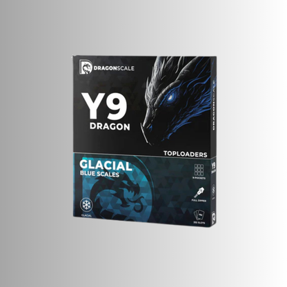 Dragonscale Y9: 9-Pocket Toploader Binder - Glacial Blue