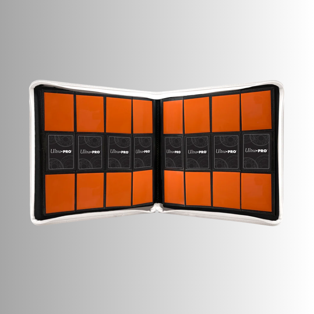 Ultra PRO White Vivid 12-Pocket Zippered PRO-Binder