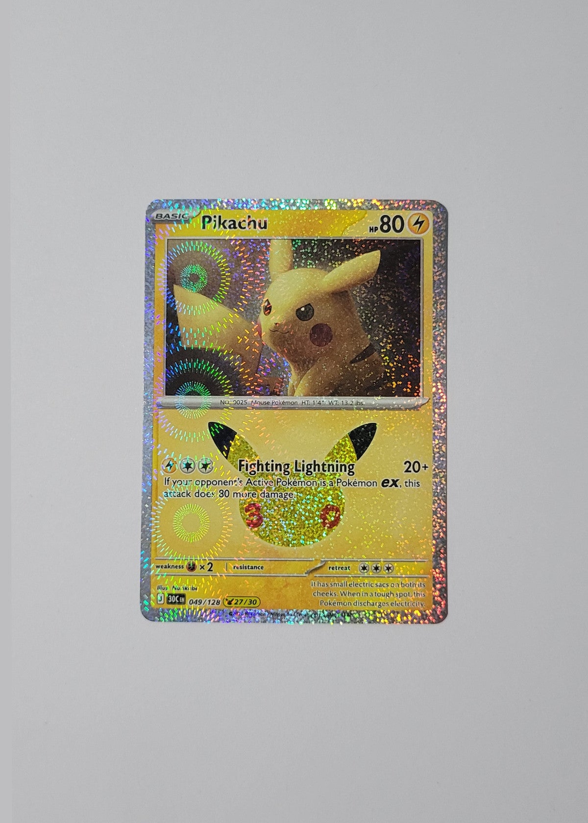 Pikachu 049/128 (27/30) - 30th Celebration