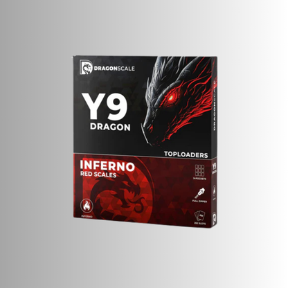 Dragonscale Y9: 9-Pocket Toploader Binder - Inferno Red