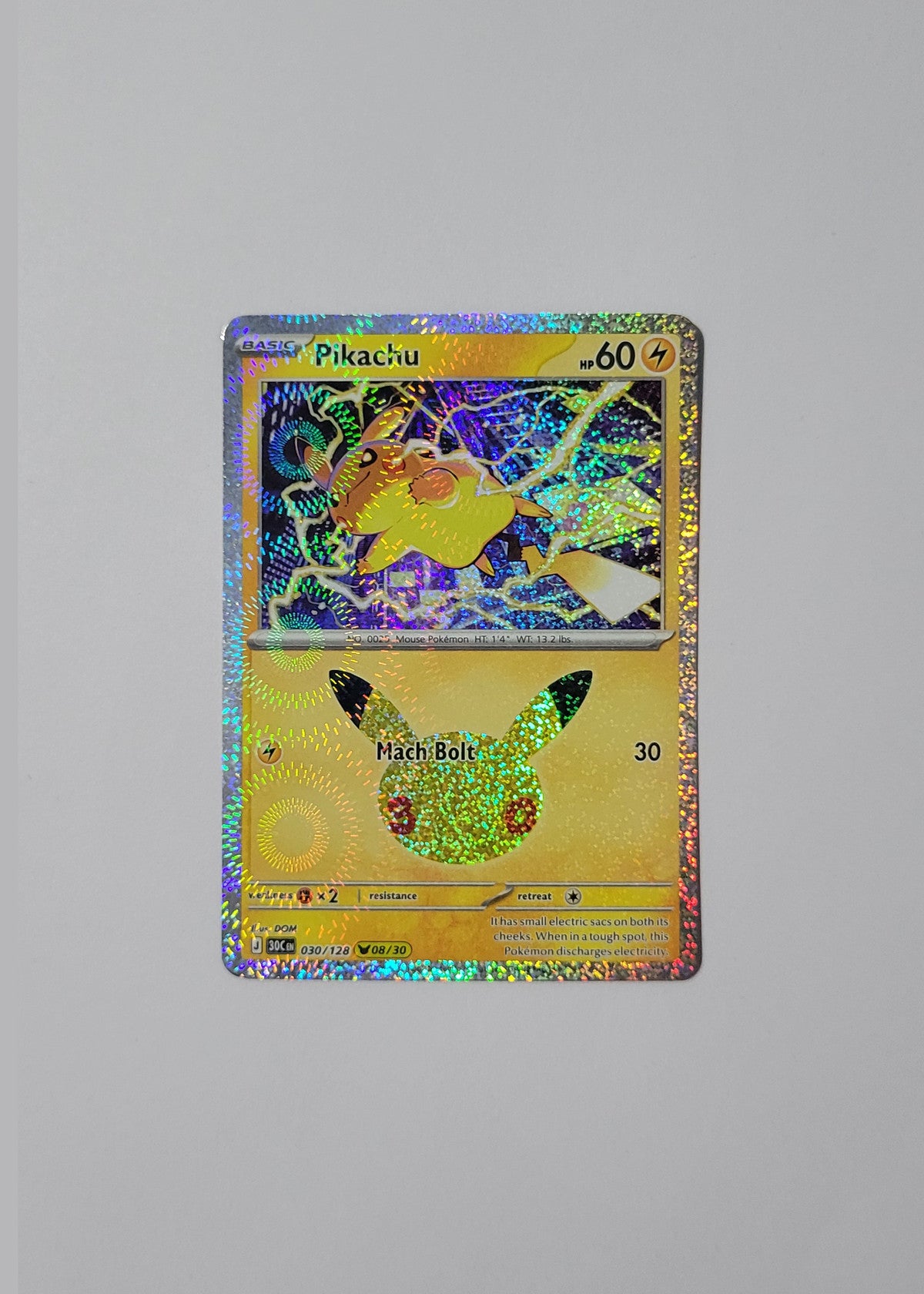 Pikachu 030/128 (08/30) - 30th Celebration