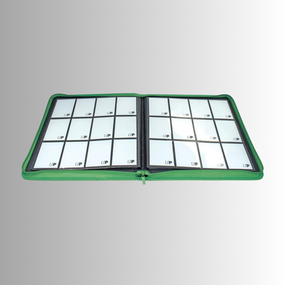 Ultra PRO Green Vivid 12-Pocket Zippered PRO-Binder