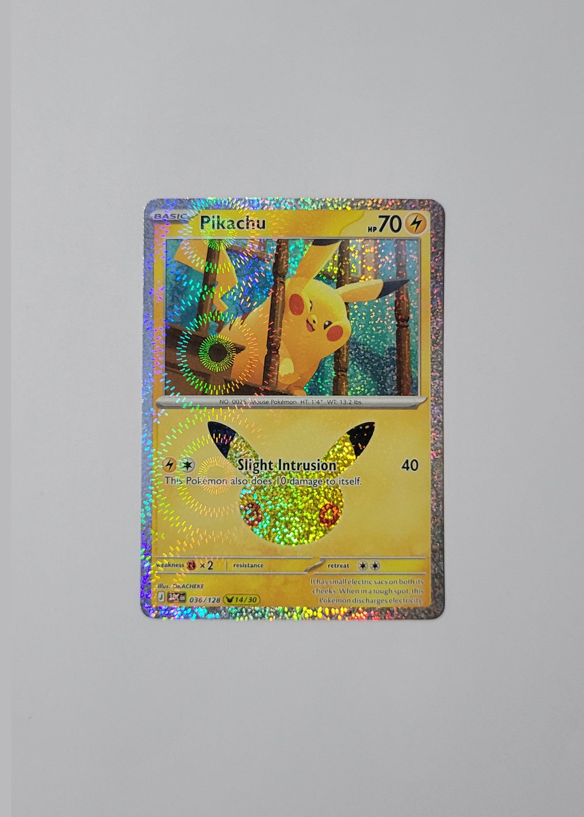 Pikachu 036/128 (14/30) - 30th Celebration