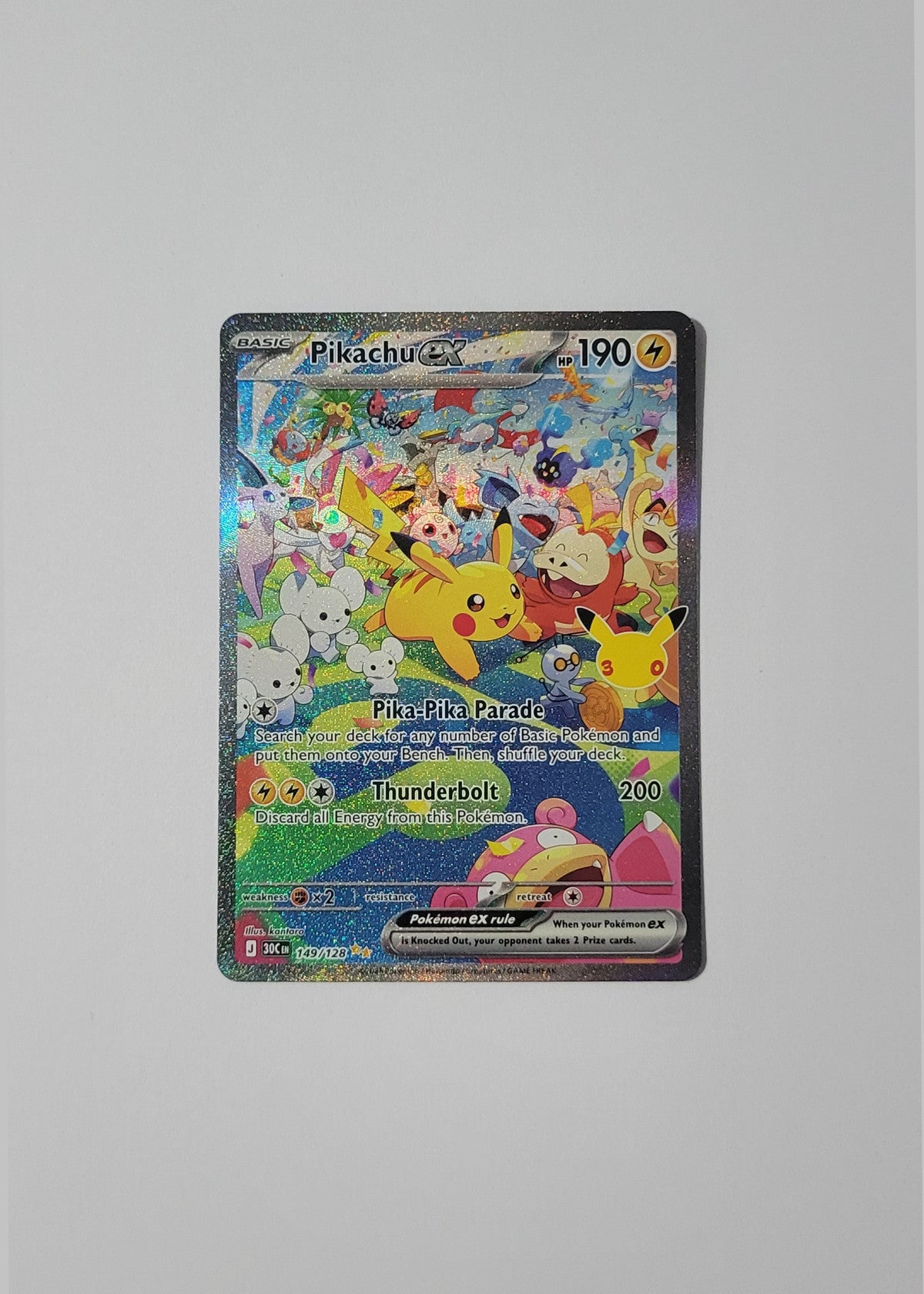 Pikachu ex 149/128 - 30th Celebration