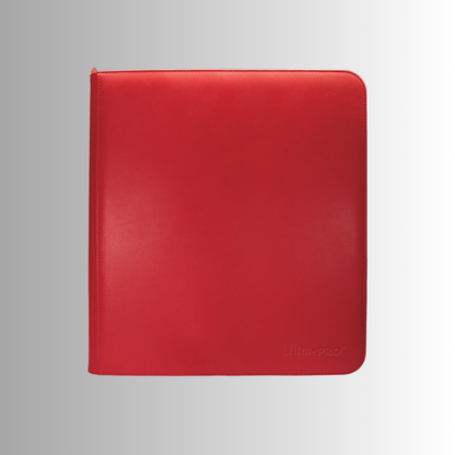 Ultra PRO Red Vivid 12-Pocket Zippered PRO-Binder
