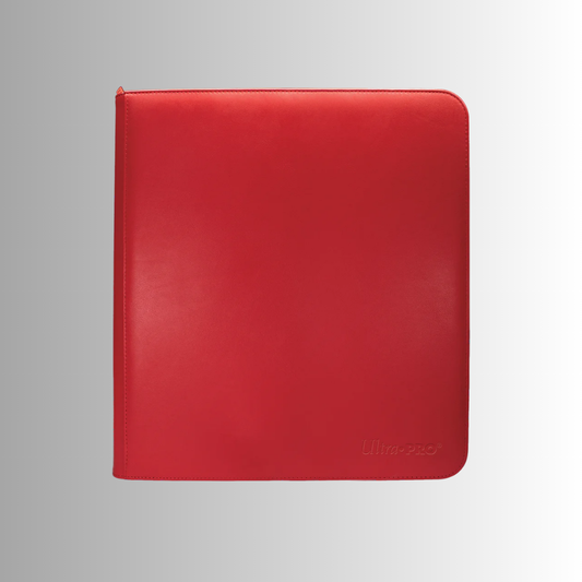 Ultra PRO Red Vivid 12-Pocket Zippered PRO-Binder