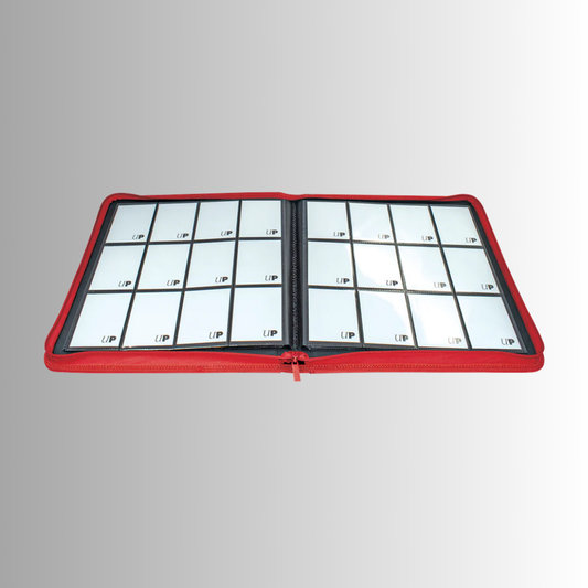 Ultra PRO Red Vivid 12-Pocket Zippered PRO-Binder