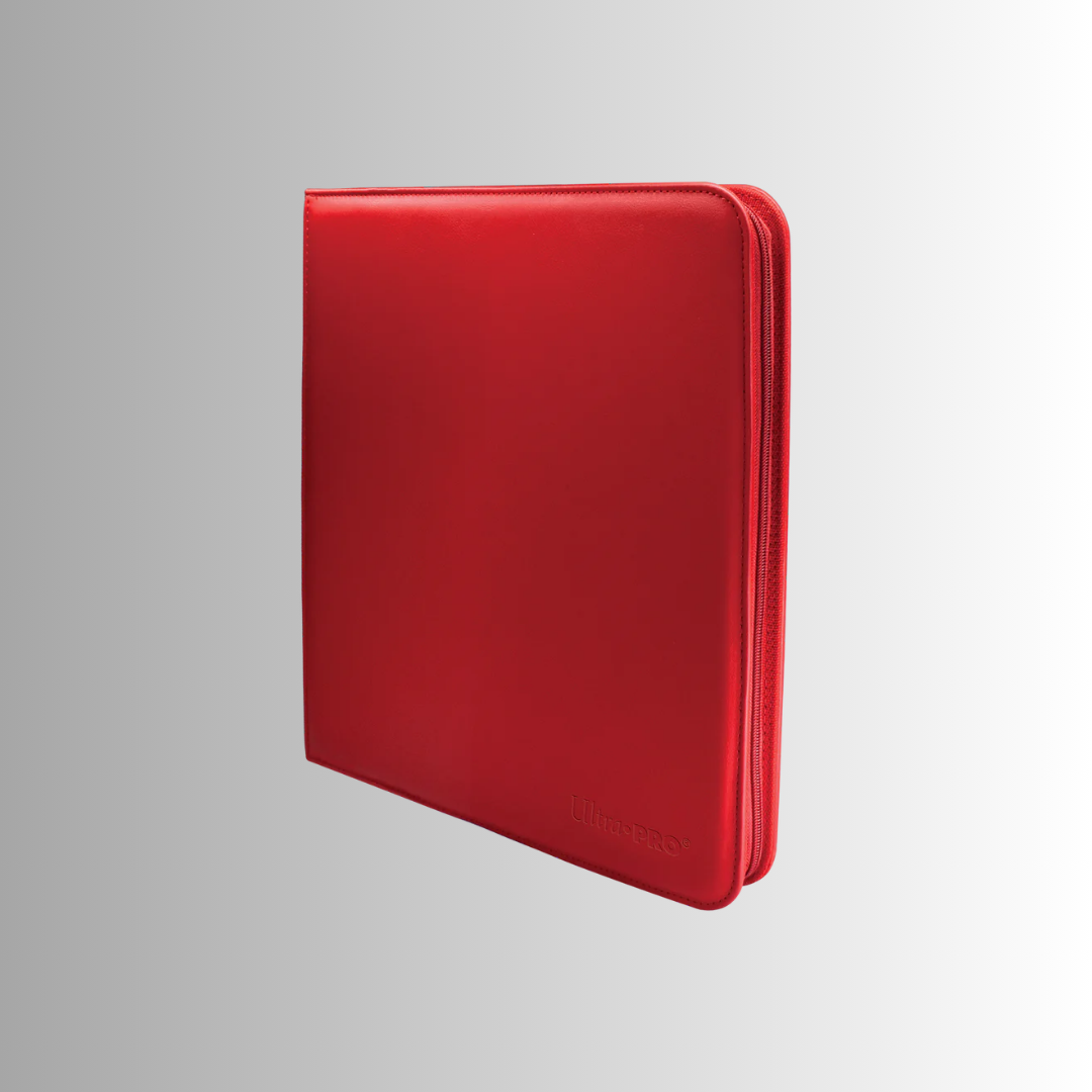 Ultra PRO Red Vivid 12-Pocket Zippered PRO-Binder