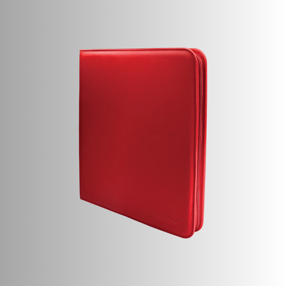 Ultra PRO Red Vivid 12-Pocket Zippered PRO-Binder