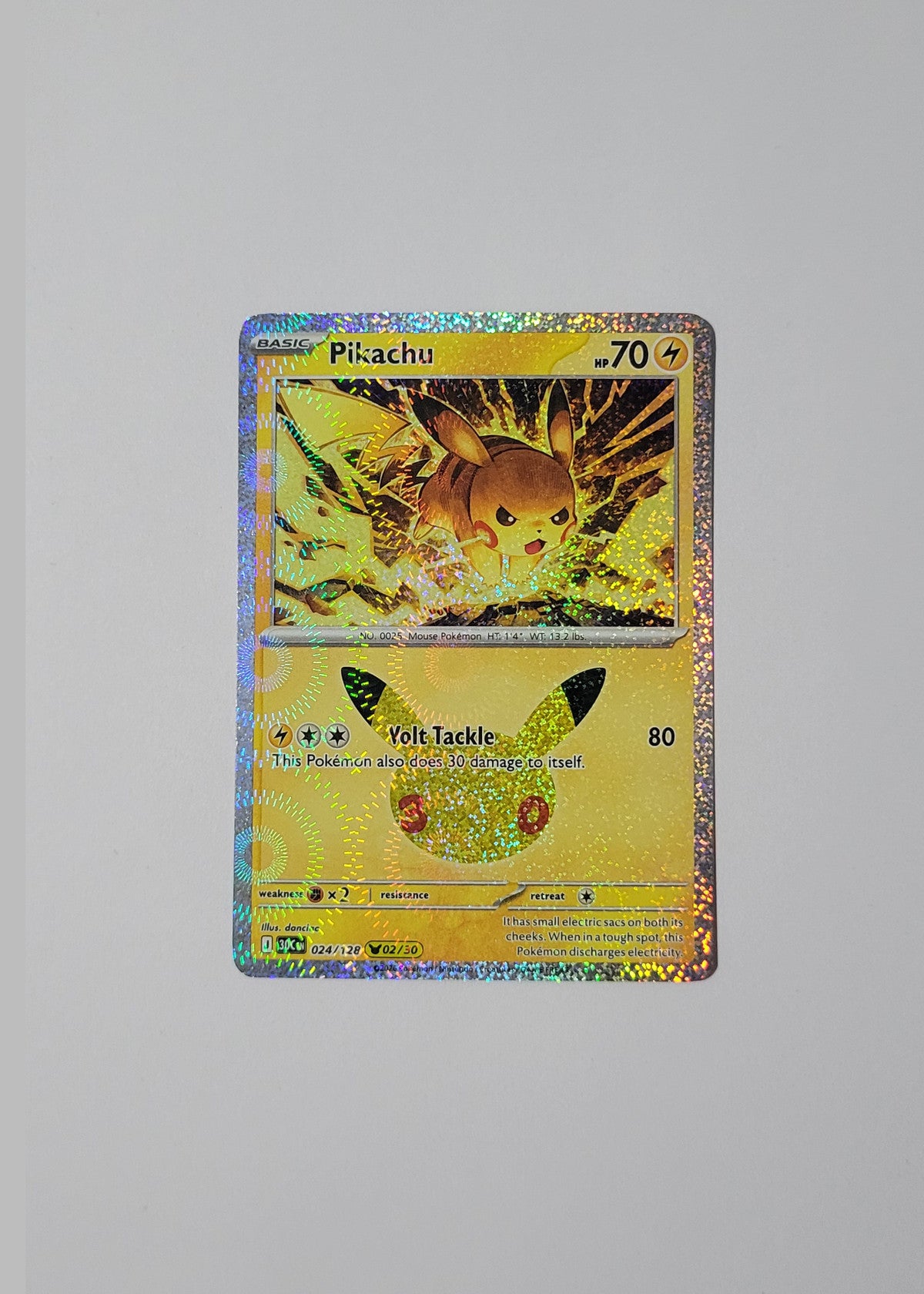 Pikachu 024/128 (02/30) - 30th Celebration