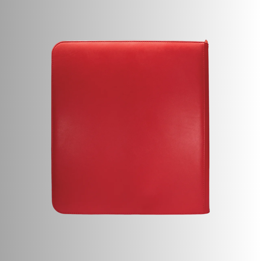 Ultra PRO Red Vivid 12-Pocket Zippered PRO-Binder