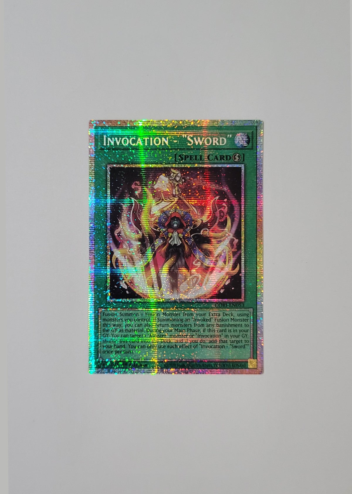 Invocation - "Sword" CORI-EN053 (Starlight Rare) - Chaos Origins (1st Edition)