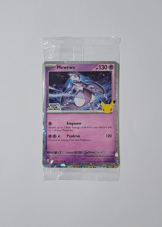 Mewtwo 063/128 (Sealed, Stamped) - 30th Celebration