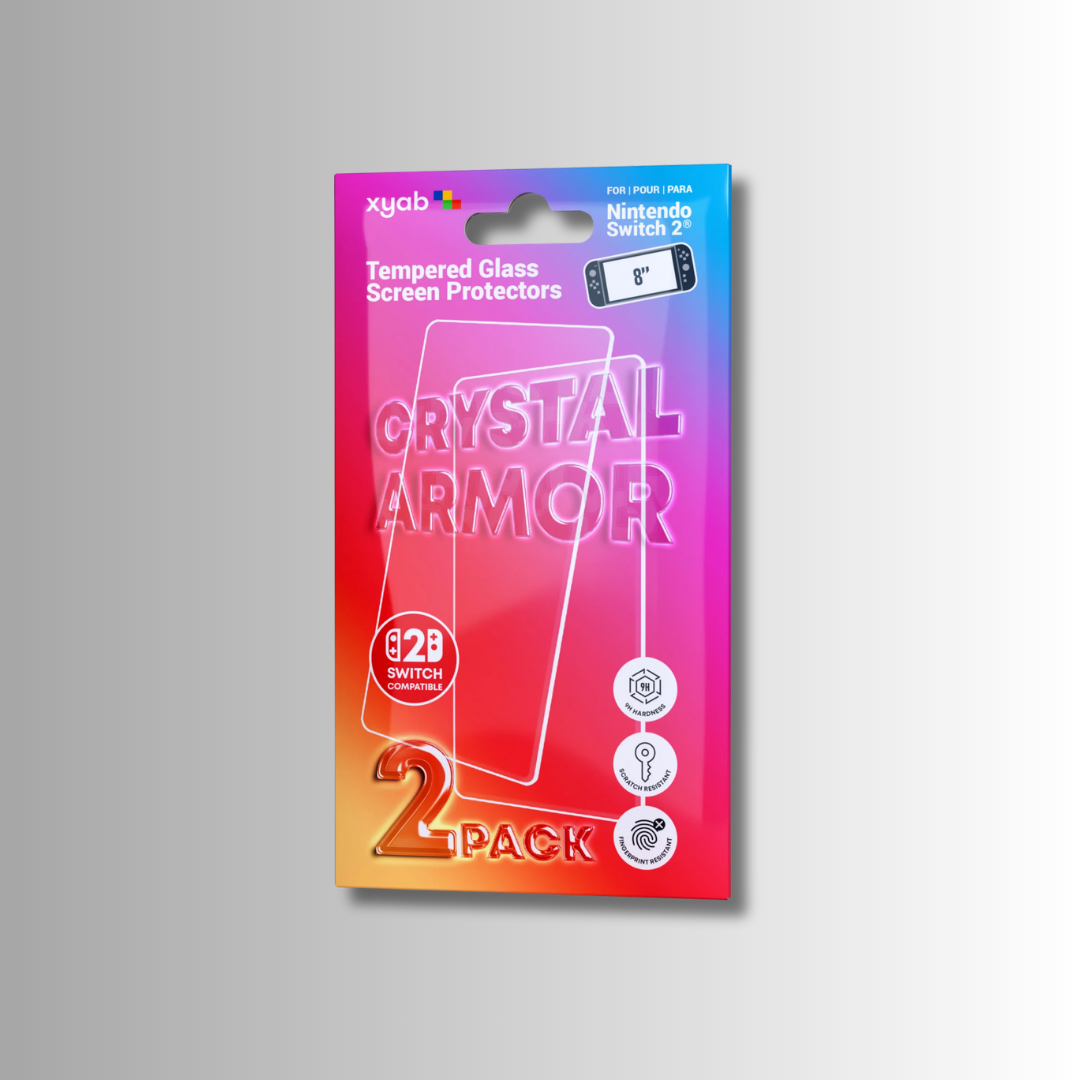 XYAB Tempered Glass Screen Protector (2-Pack) - Nintendo Switch 2