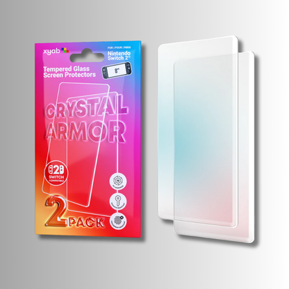 XYAB Tempered Glass Screen Protector (2-Pack) - Nintendo Switch 2