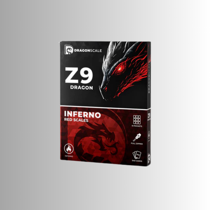 Dragonscale Z9: 9-Pocket Card Binder - Inferno Red