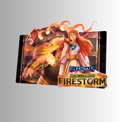 Elestrals TCG: Firestorm Playmat - Majursa Champion of Hestia