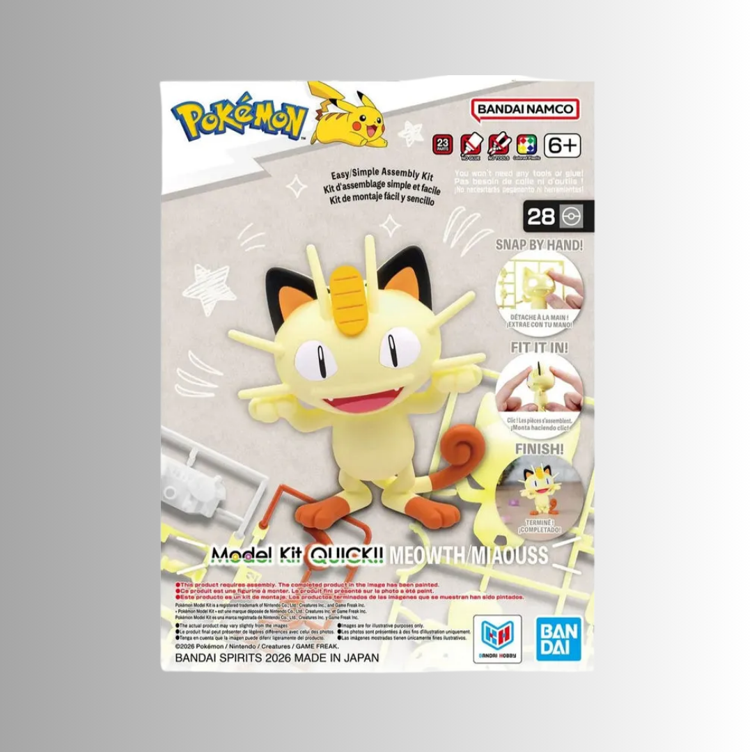 Bandai Meowth Quick Model Kit