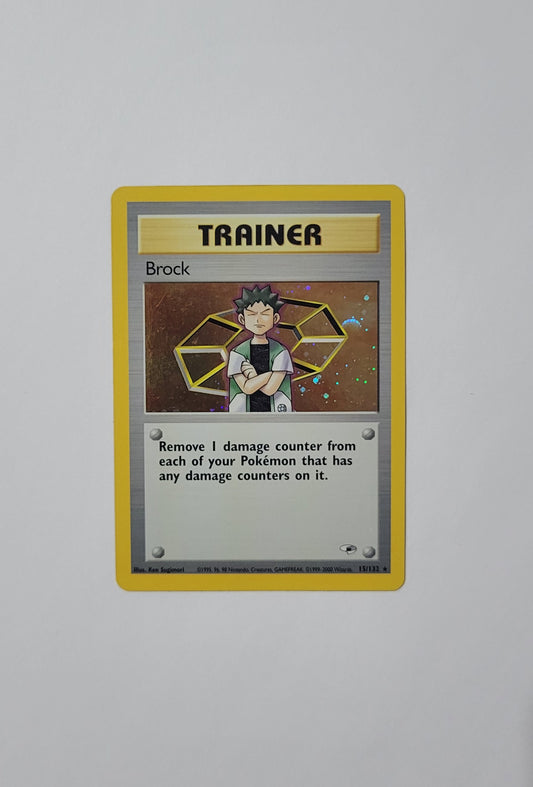 Brock 15 - Holo Rare - Gym Heroes