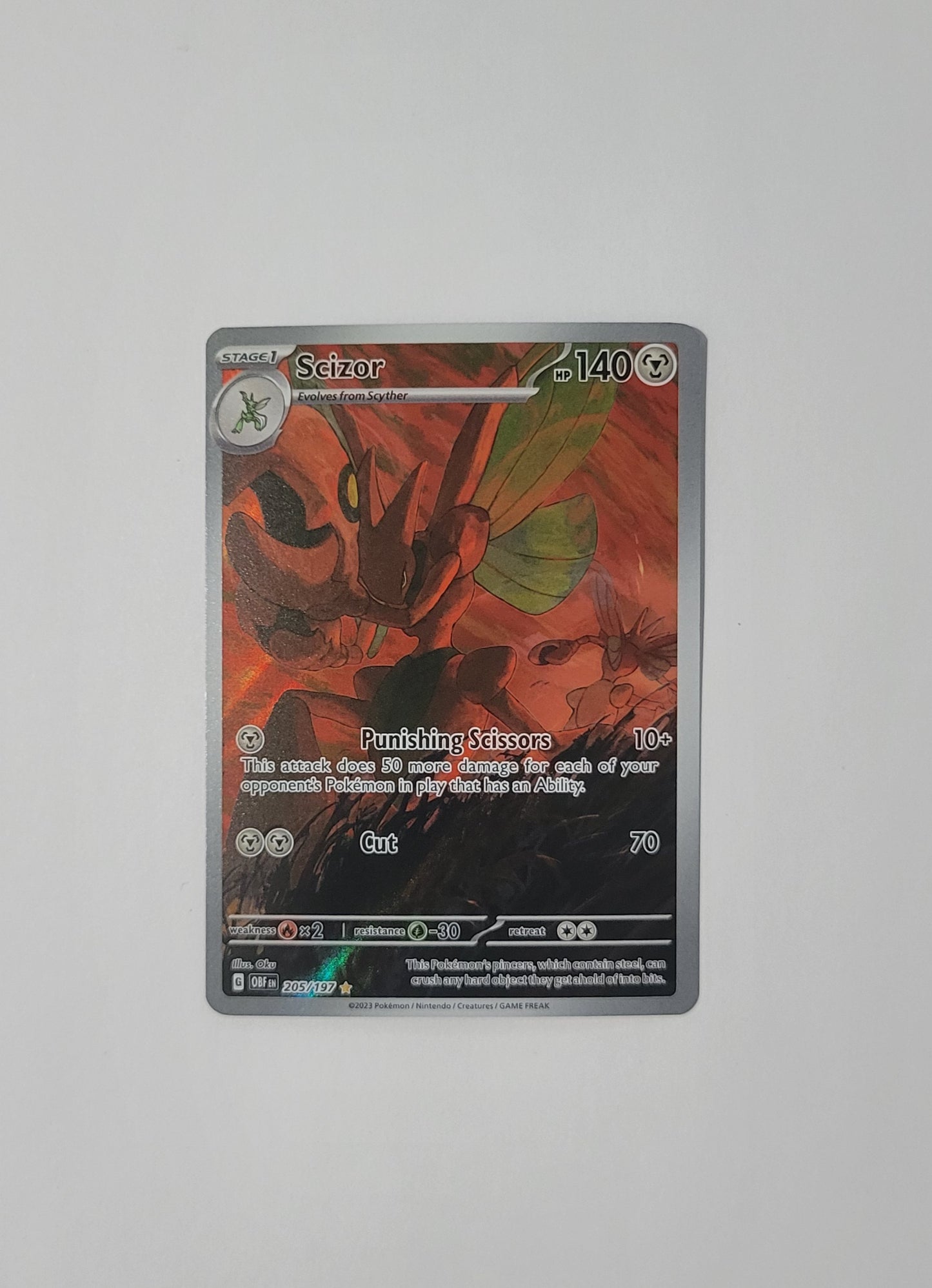 Scizor 205/197 - Illustration Rare - Obsidian Flames