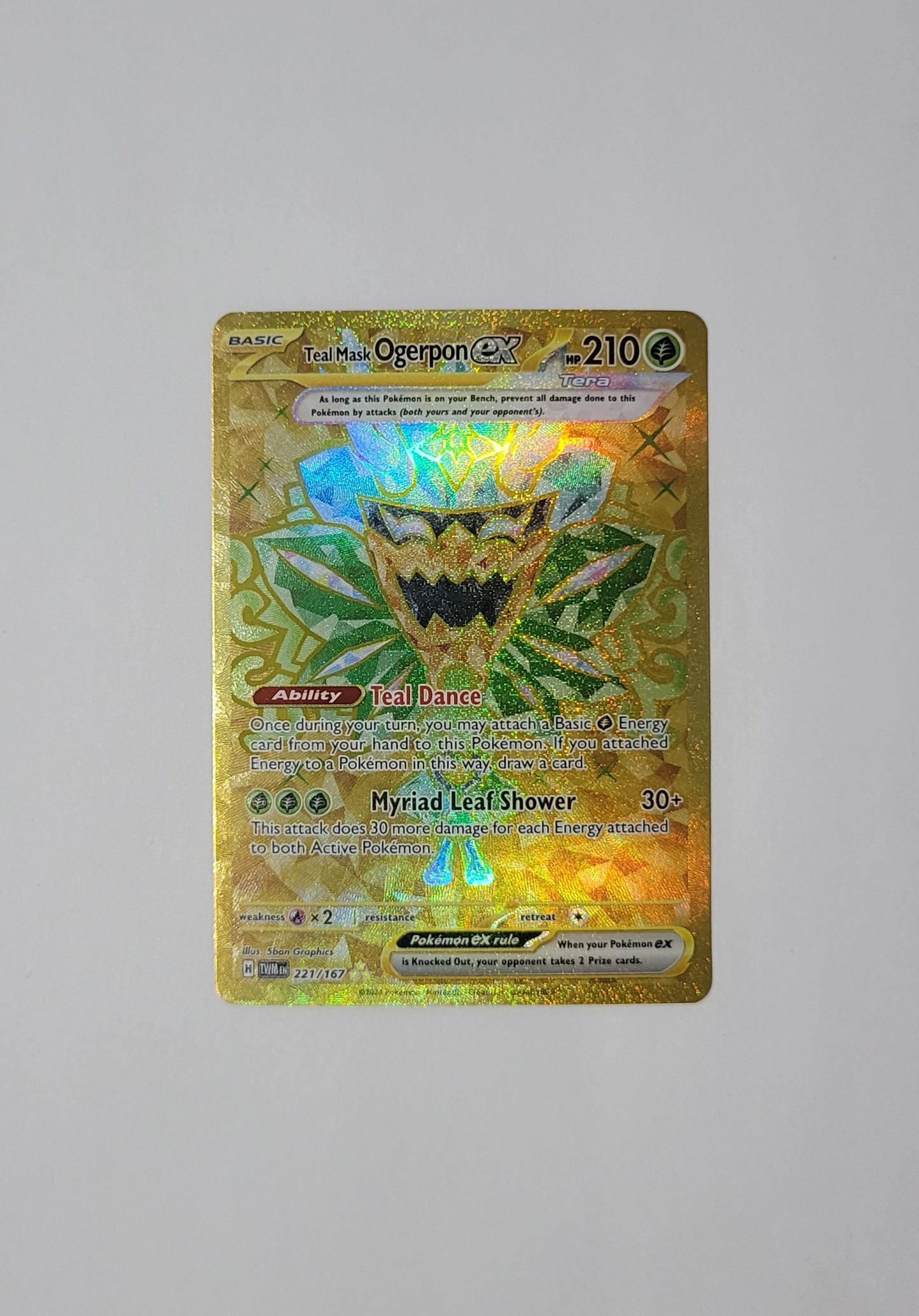 Teal Mask Ogerpon ex 221/167 - Hyper Rare - Twilight Masquerade