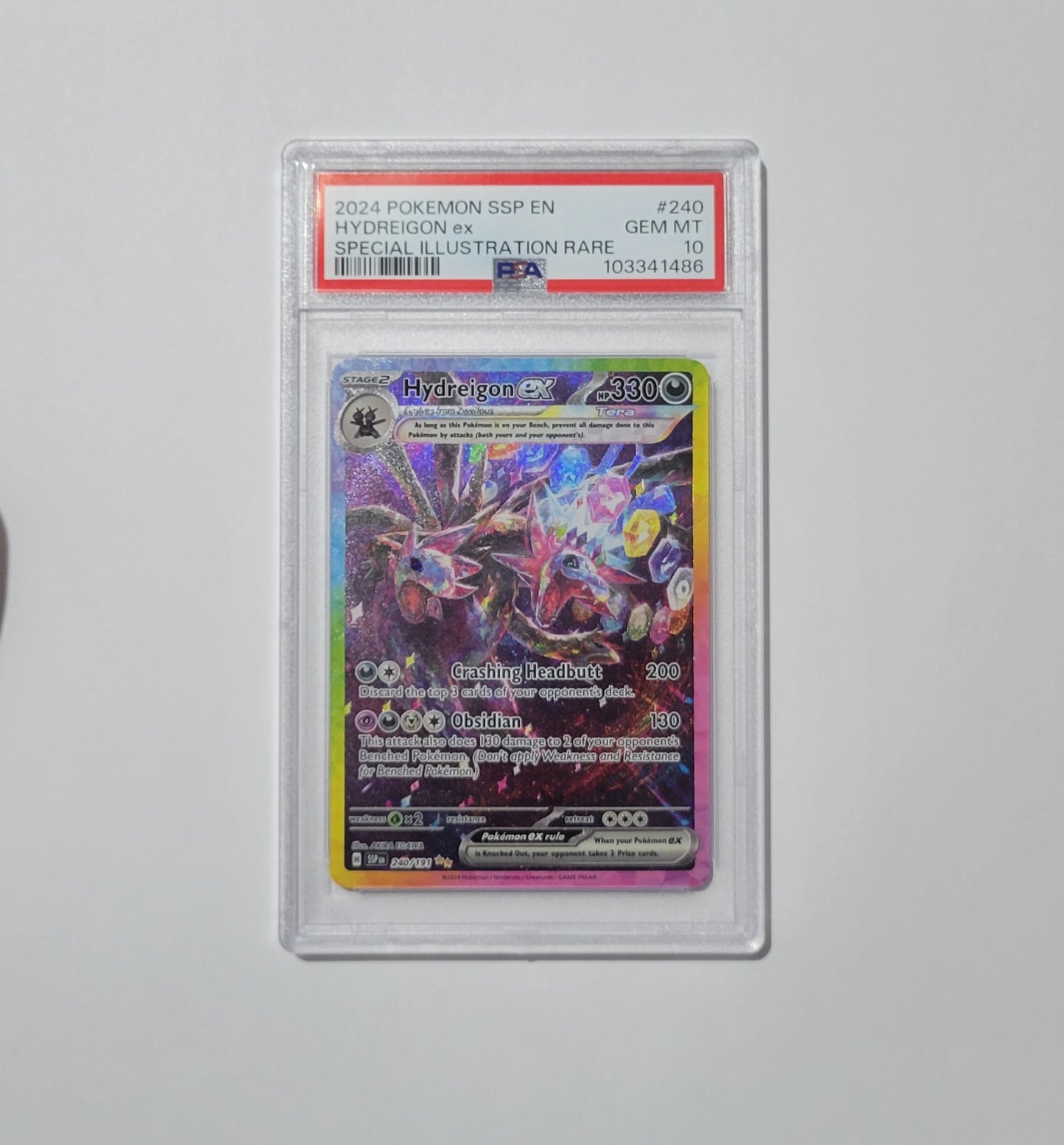 Hydreigon ex 240/191 - Special Illustration Rare - Surging Sparks - PSA 10