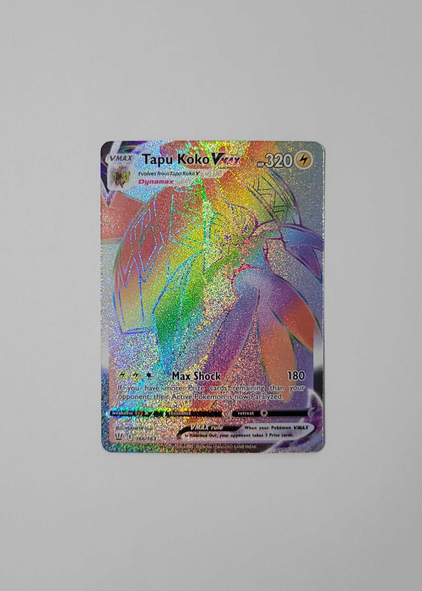 Tapu Koko VMAX 166/163 - Secret Rare - Battle Styles