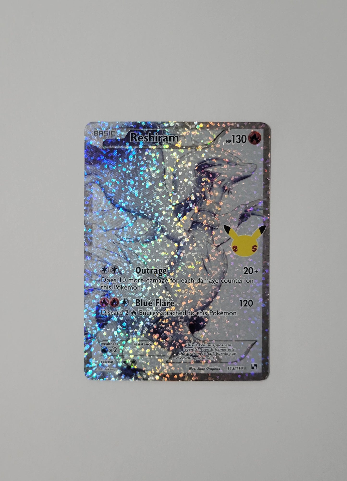 Reshiram 113/114 - Holo Rare - Celebrations