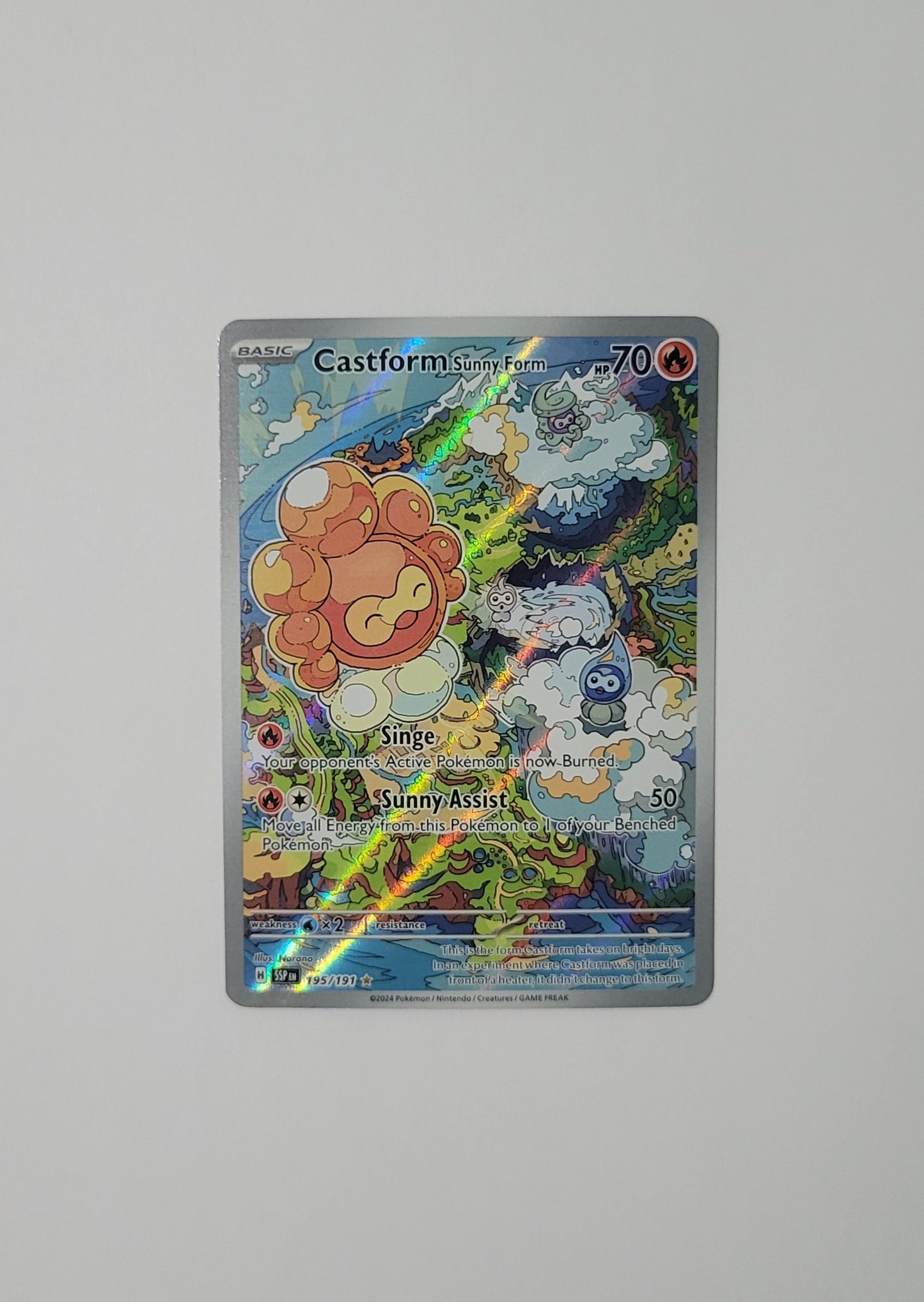 Castform Sunny Form 195/191 - Surging Sparks