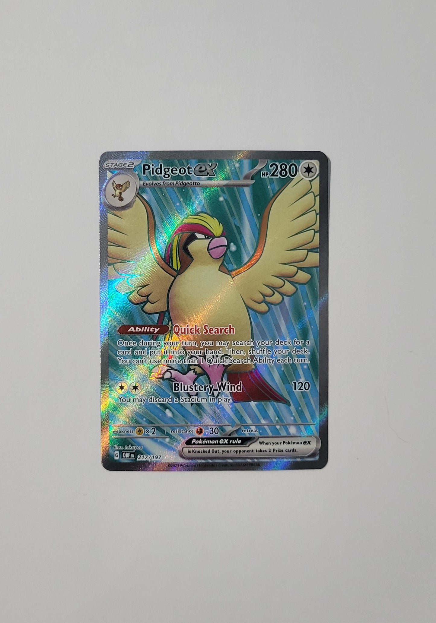 Pidgeot ex 217/197 - Obsidian Flames
