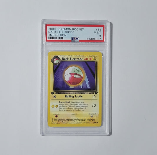 Dark Electrode 34/82 - Uncommon - Team Rocket (1st Edition) - PSA 9
